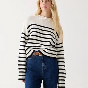 NWT J. Crew Rollneck Sweater in Stripe Size XS